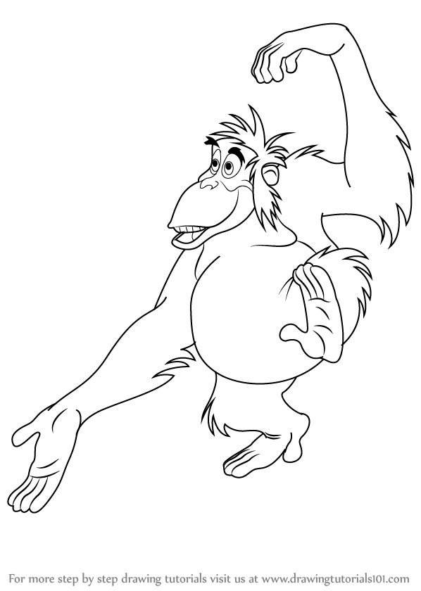 Orangutan Drawing Realistic