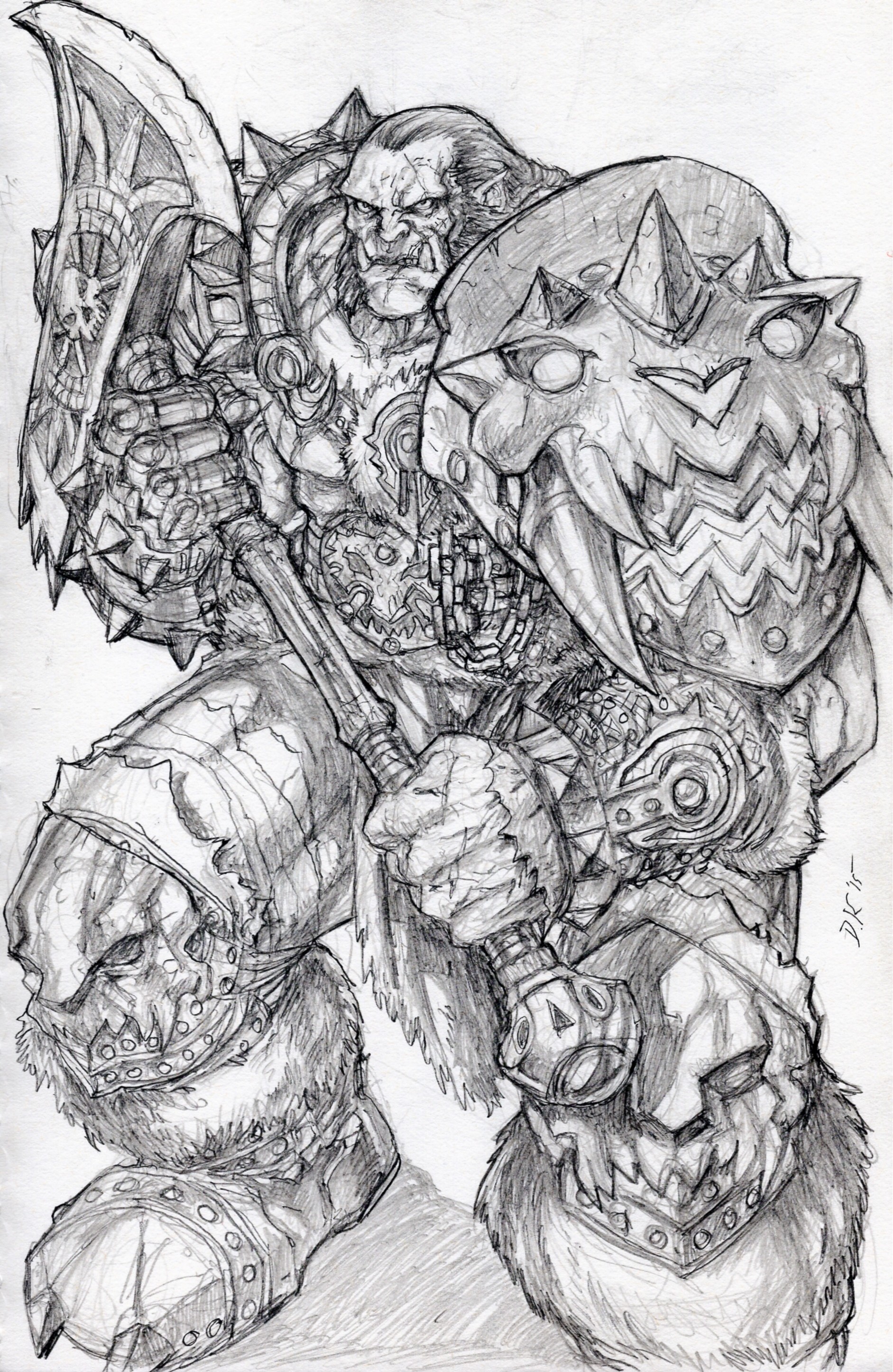 Orc Warrior Drawing Photo