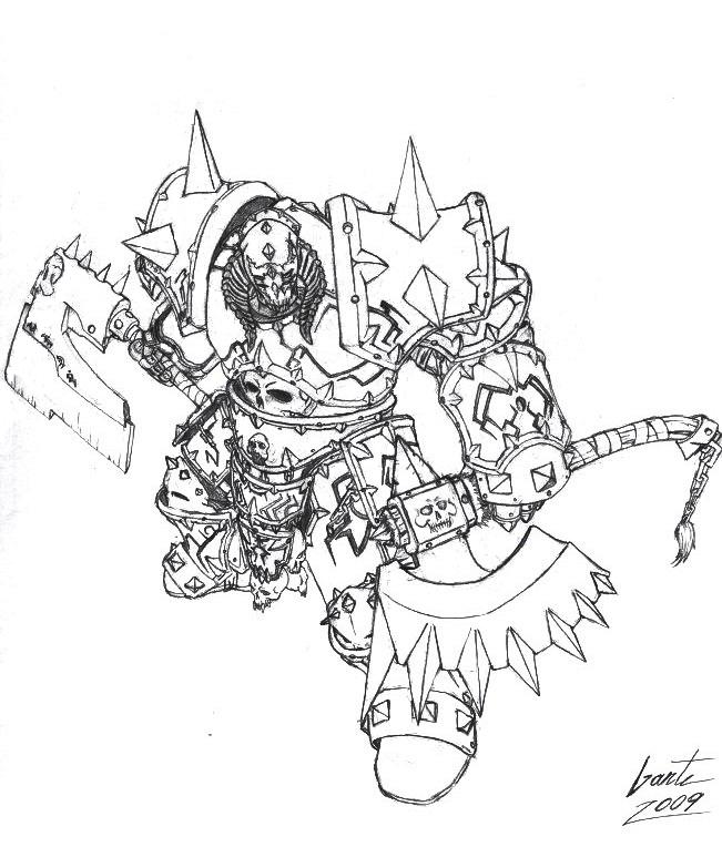 Orc Warrior Drawing Pic