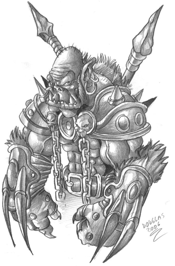 Orc Warrior Drawing