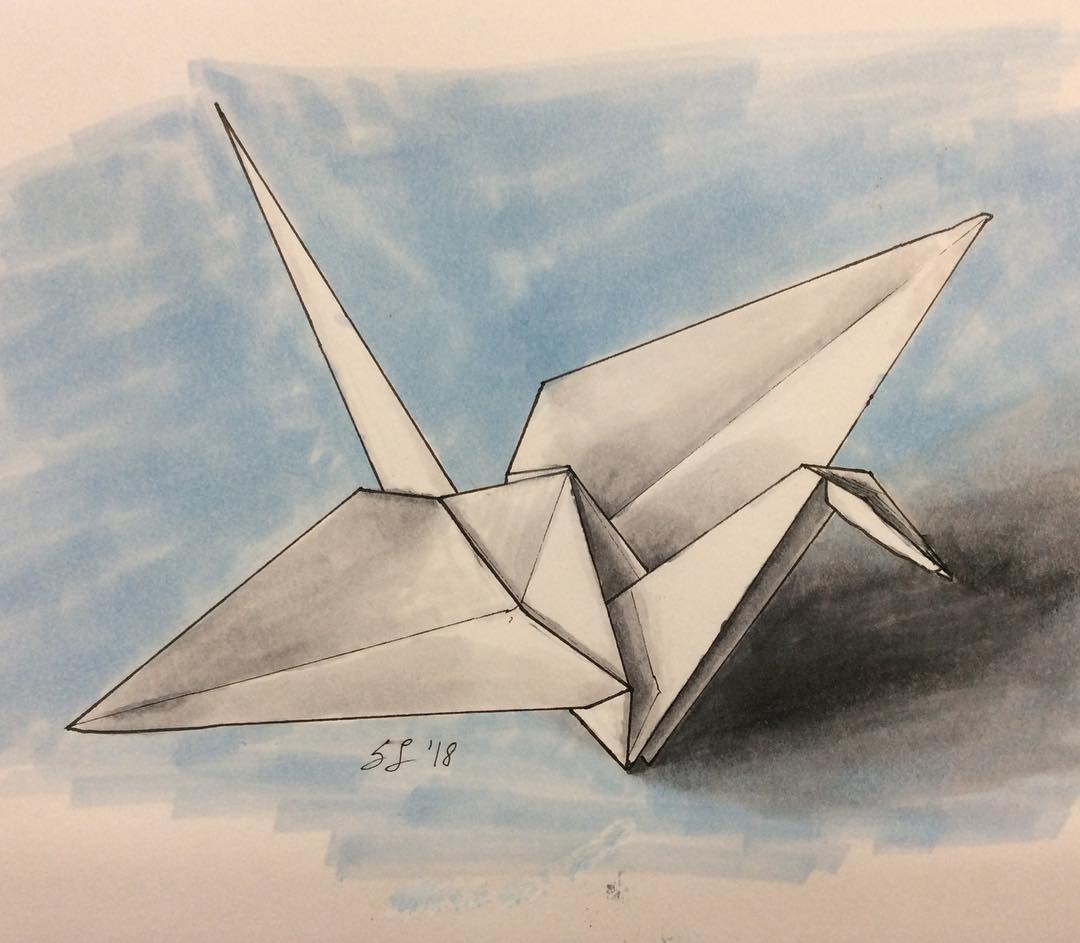 Origami Drawing Art