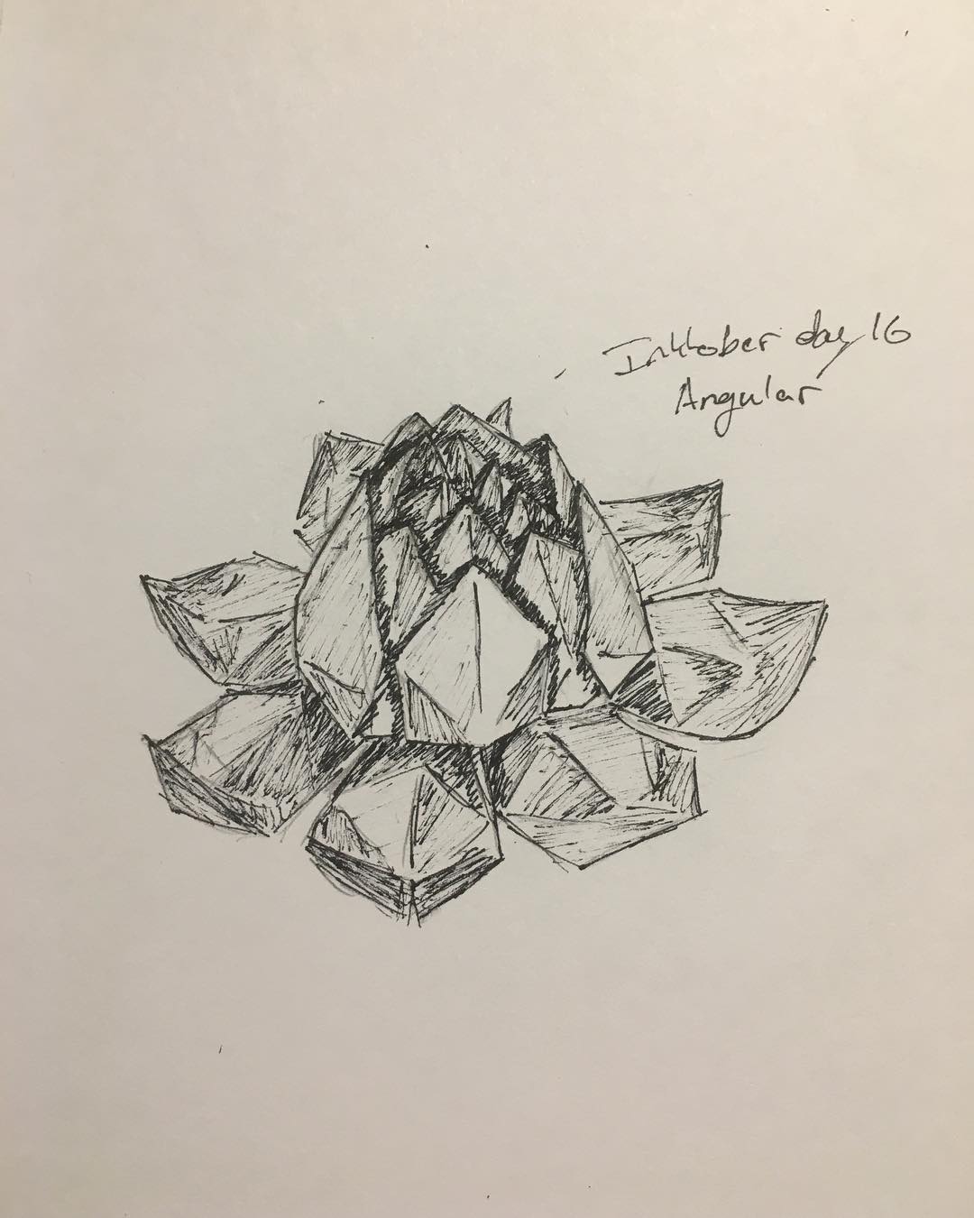 Origami Drawing Sketch