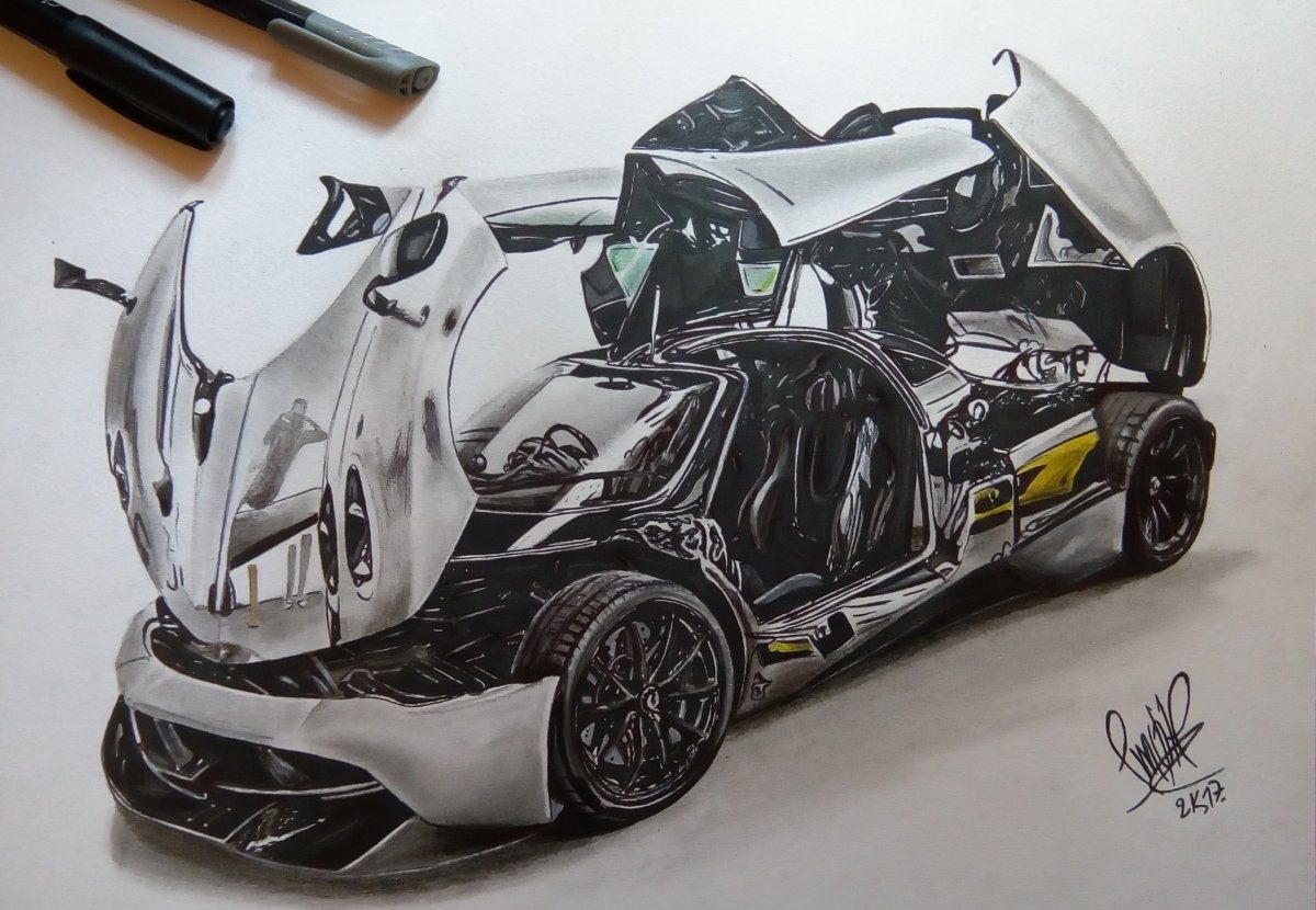 Pagani Drawing Images