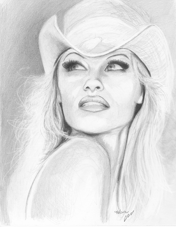 Pamela Anderson Drawing Pic