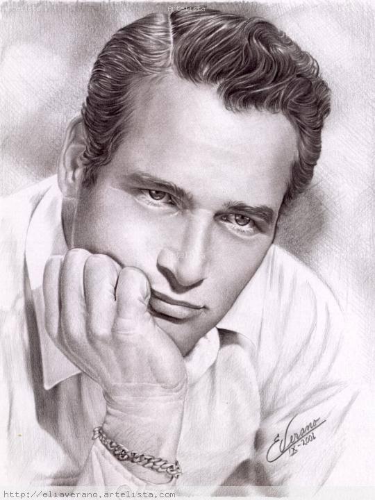 Paul Newman Drawing Photo