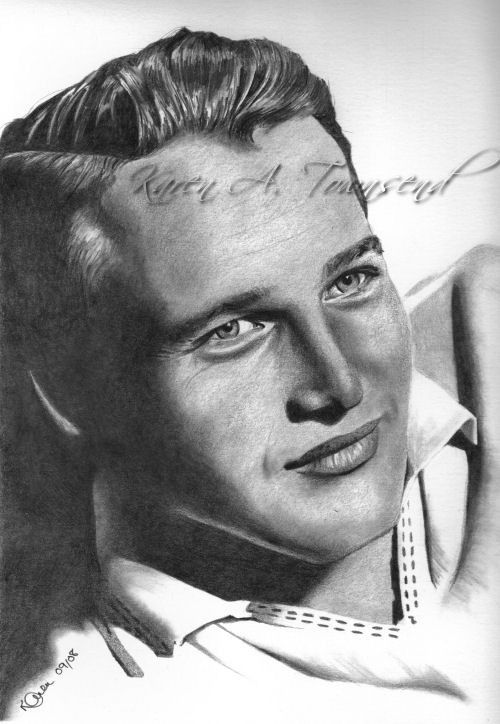 Paul Newman Drawing Pic
