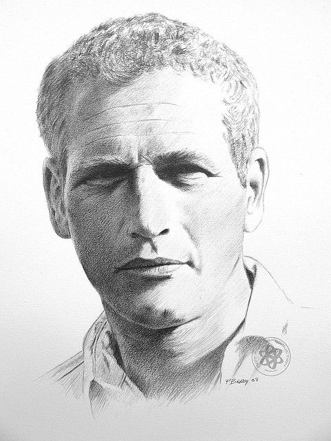 Paul Newman Drawing Realistic