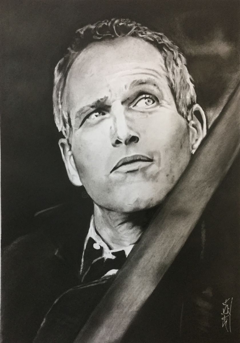 Paul Newman Drawing Sketch