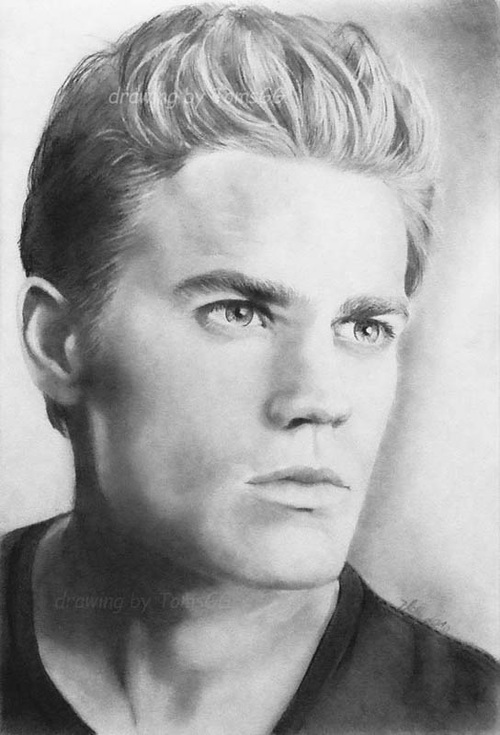 Paul Wesley Drawing Picture