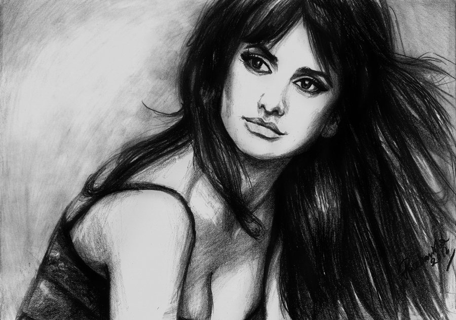 Penelope Cruz Art Drawing