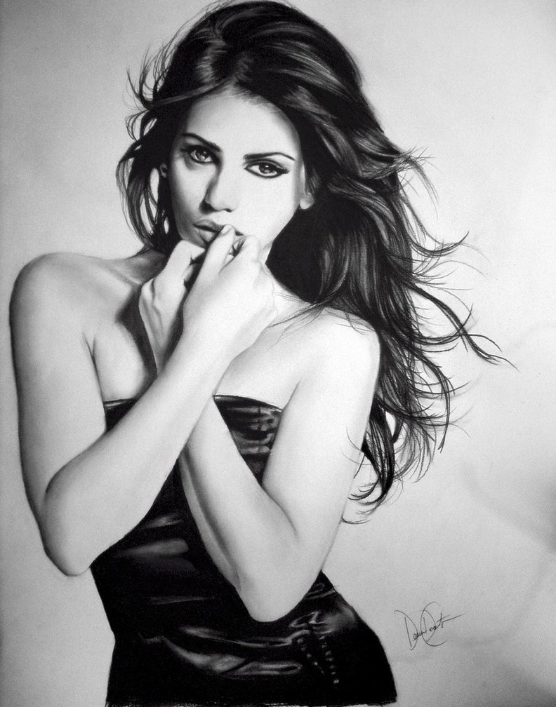 Penelope Cruz Drawing Beautiful Art