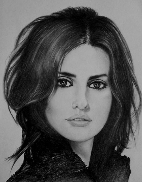 Penelope Cruz Drawing Photo