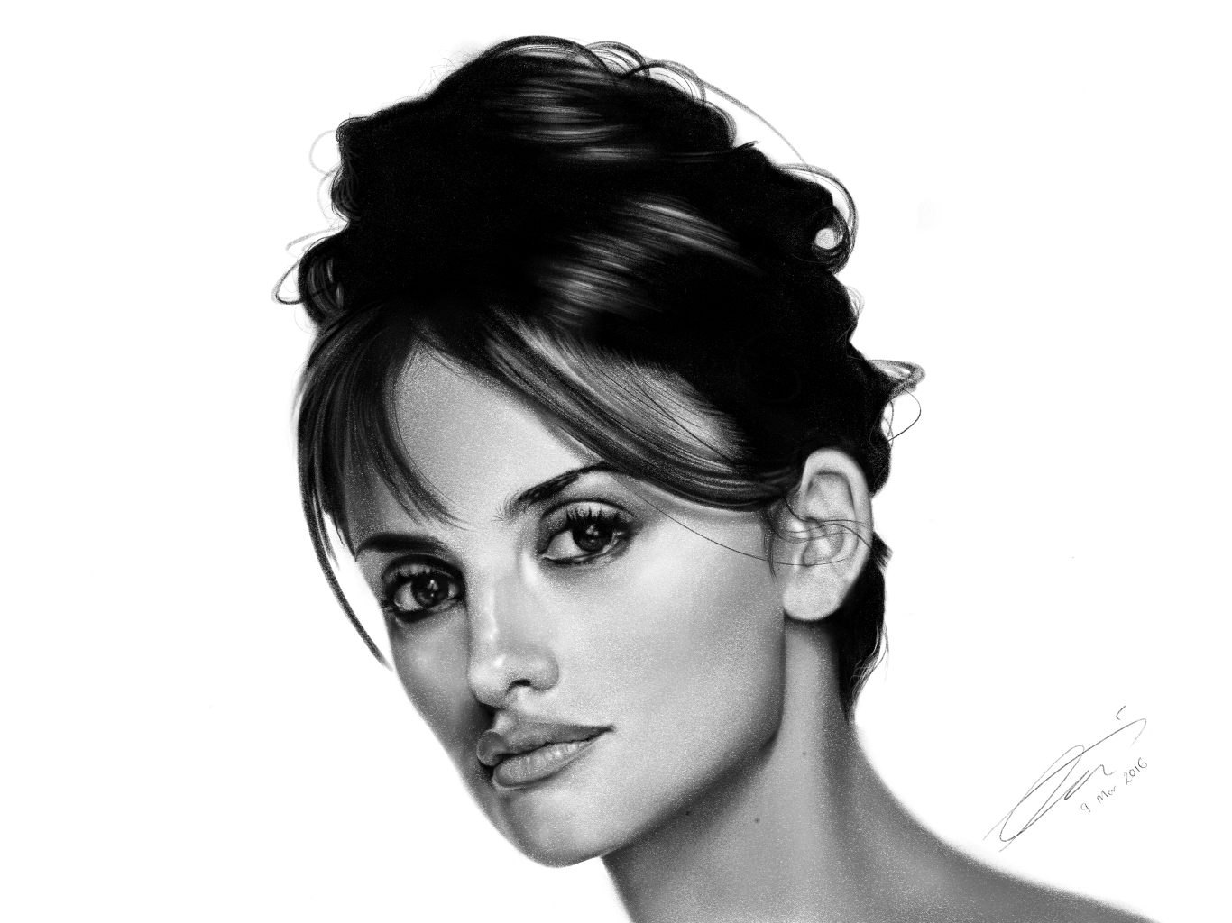 Penelope Cruz Drawing Pic