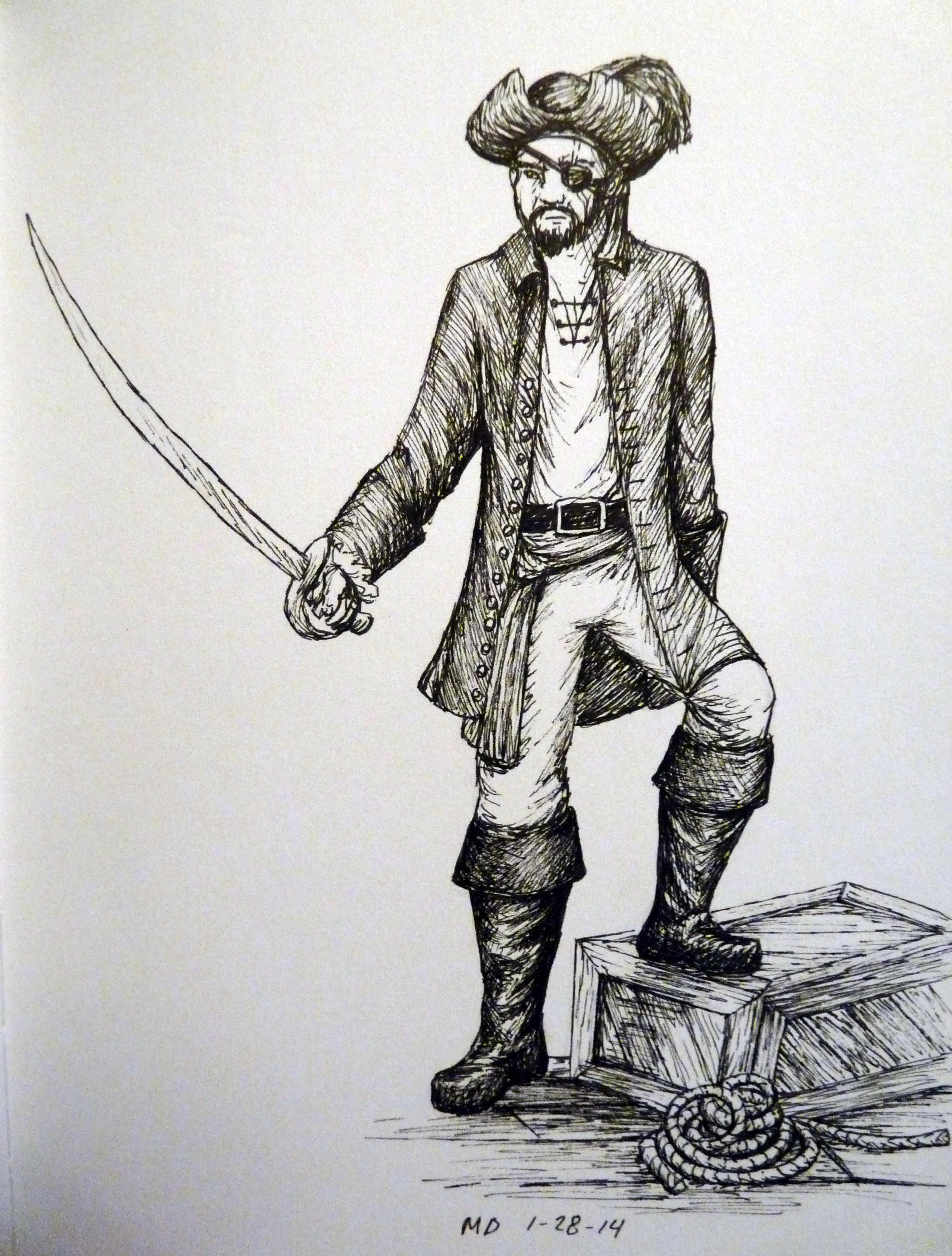 Pirate Drawing Amazing