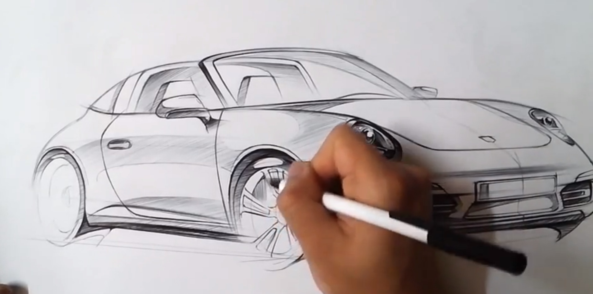 Porsche Drawing Image