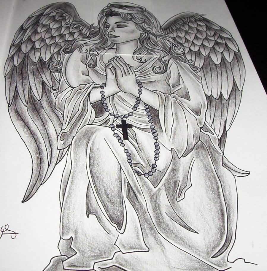 Praying Angel Drawing Picture