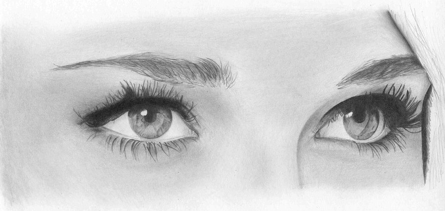 Pretty Eyes Drawing Art