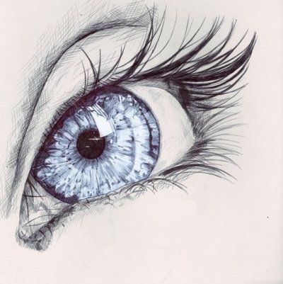 Pretty Eyes Drawing Image