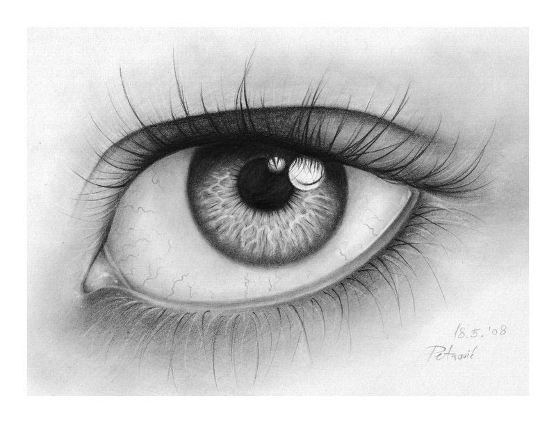 Pretty Eyes Drawing Photo