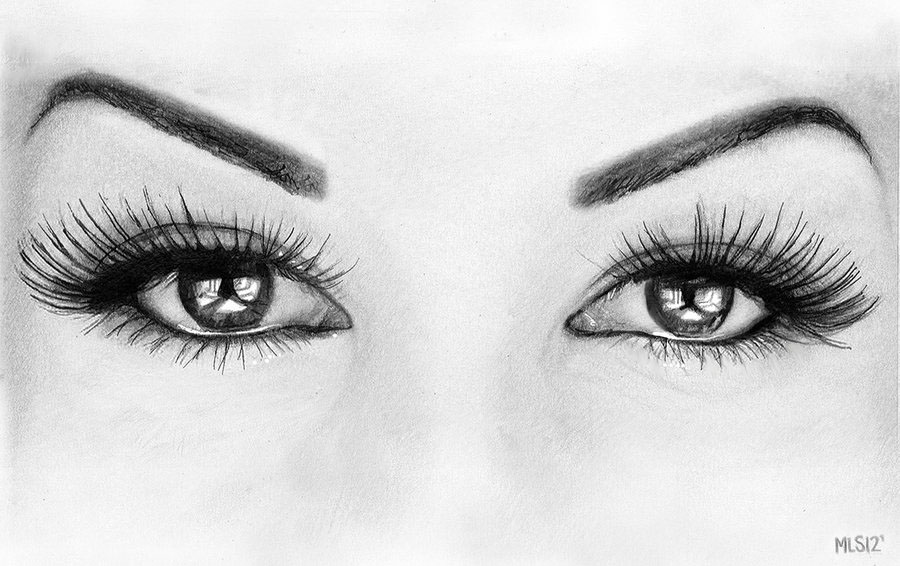 Pretty Eyes Drawing Pic