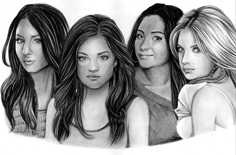 Pretty Little Liars Art Drawing