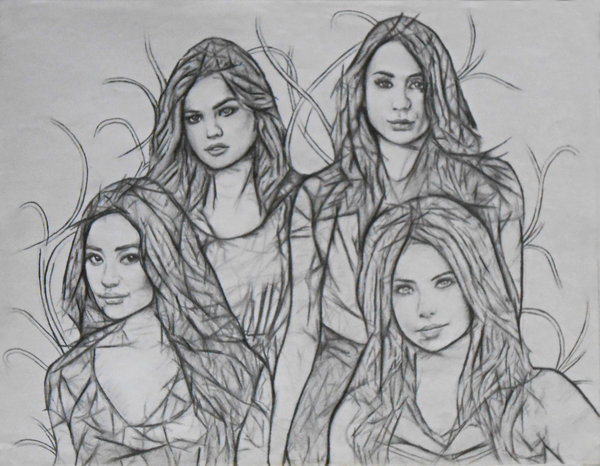 Pretty Little Liars Drawing High-Quality