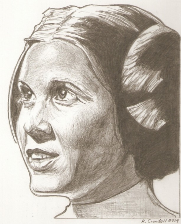 Princess Leia Drawing Art