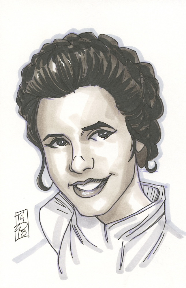 Princess Leia Drawing Beautiful Image