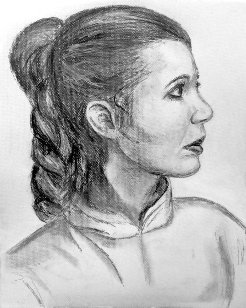 Princess Leia Drawing Image