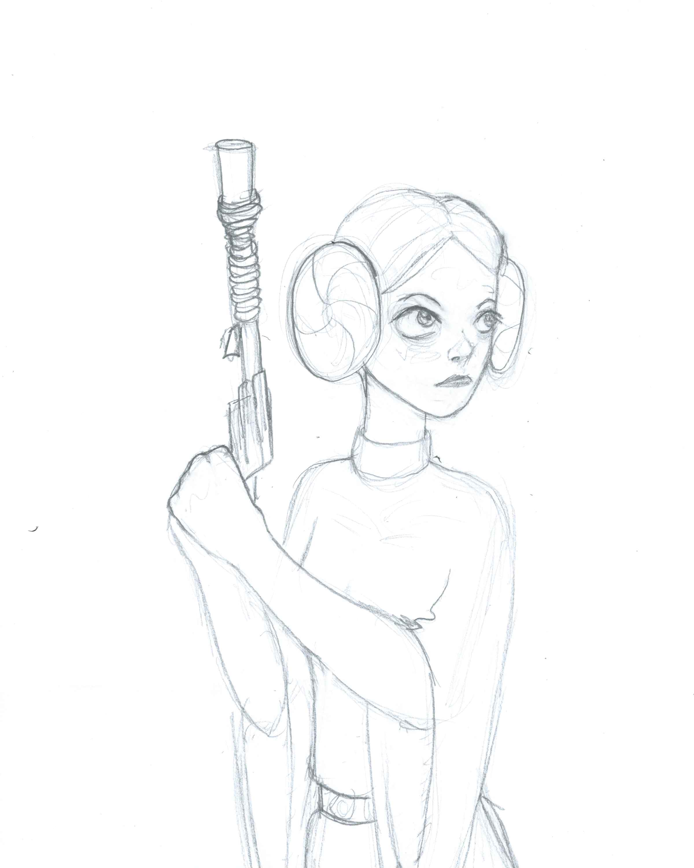 Princess Leia Drawing Images