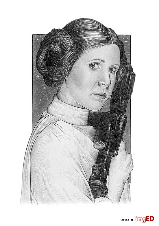 Princess Leia Drawing