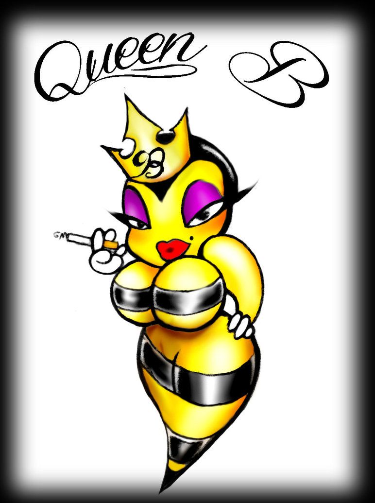 Queen Bee Drawing Sketch
