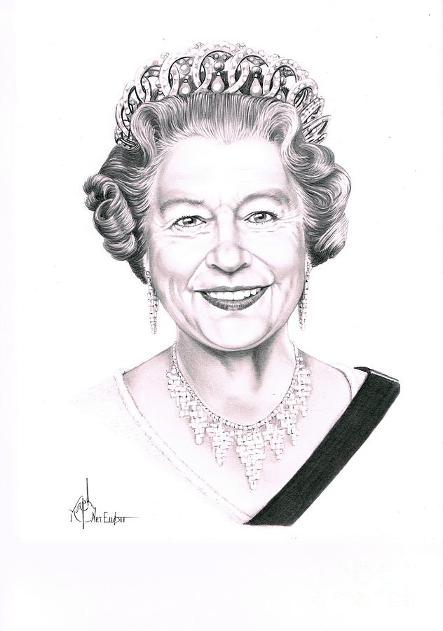 Queen Elizabeth Drawing Art
