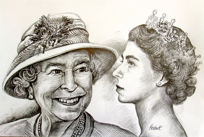 Queen Elizabeth Drawing Photo