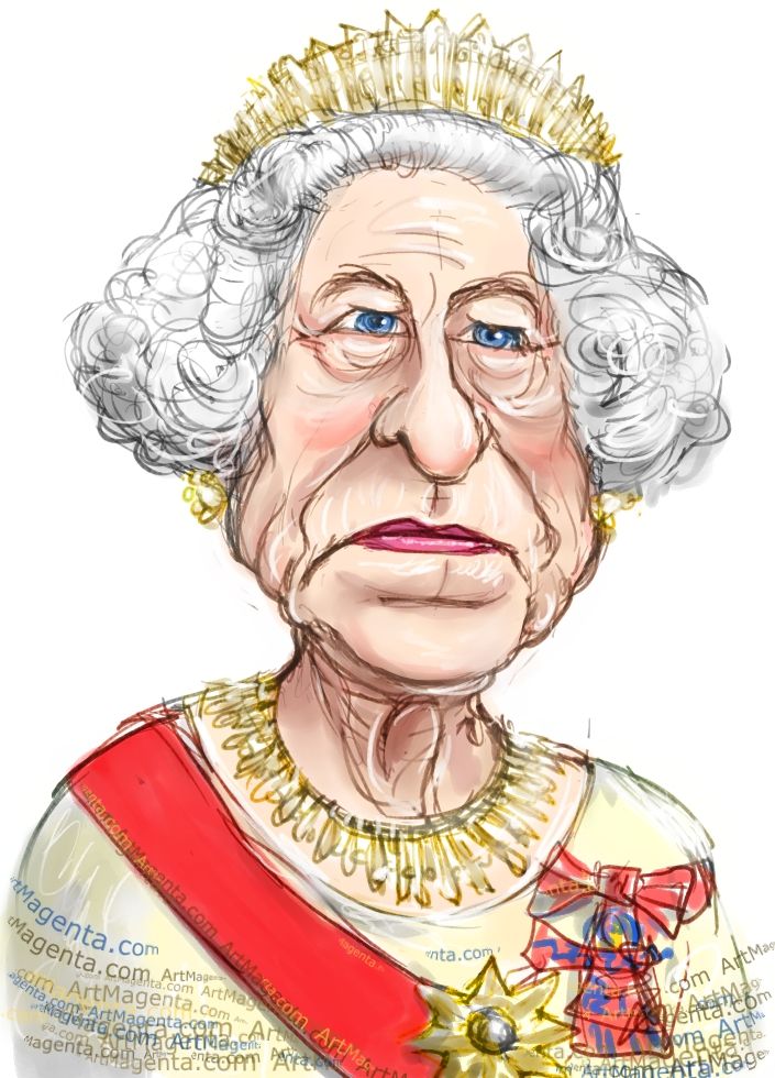 Queen Elizabeth Drawing