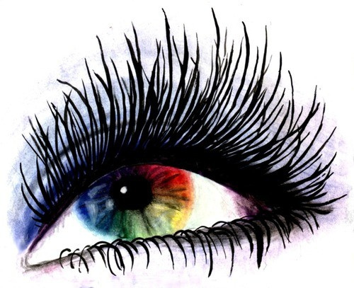 Rainbow Eyes Drawing Picture