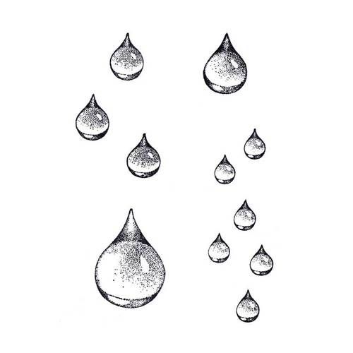 Free art print of Rain drops. Color sketch doodle style. Eps 10 vector  illustration. | FreeArt | fa22338004