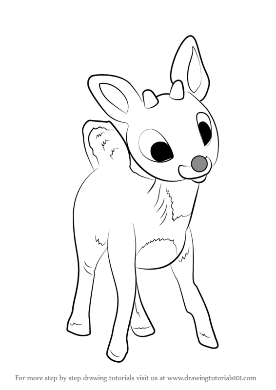 Reindeer Drawing Best