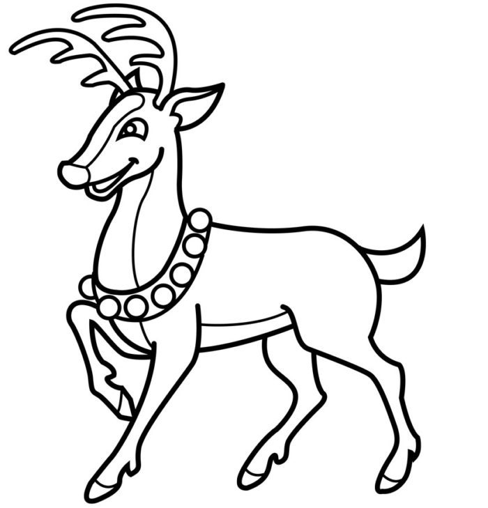 Reindeer Drawing Pic