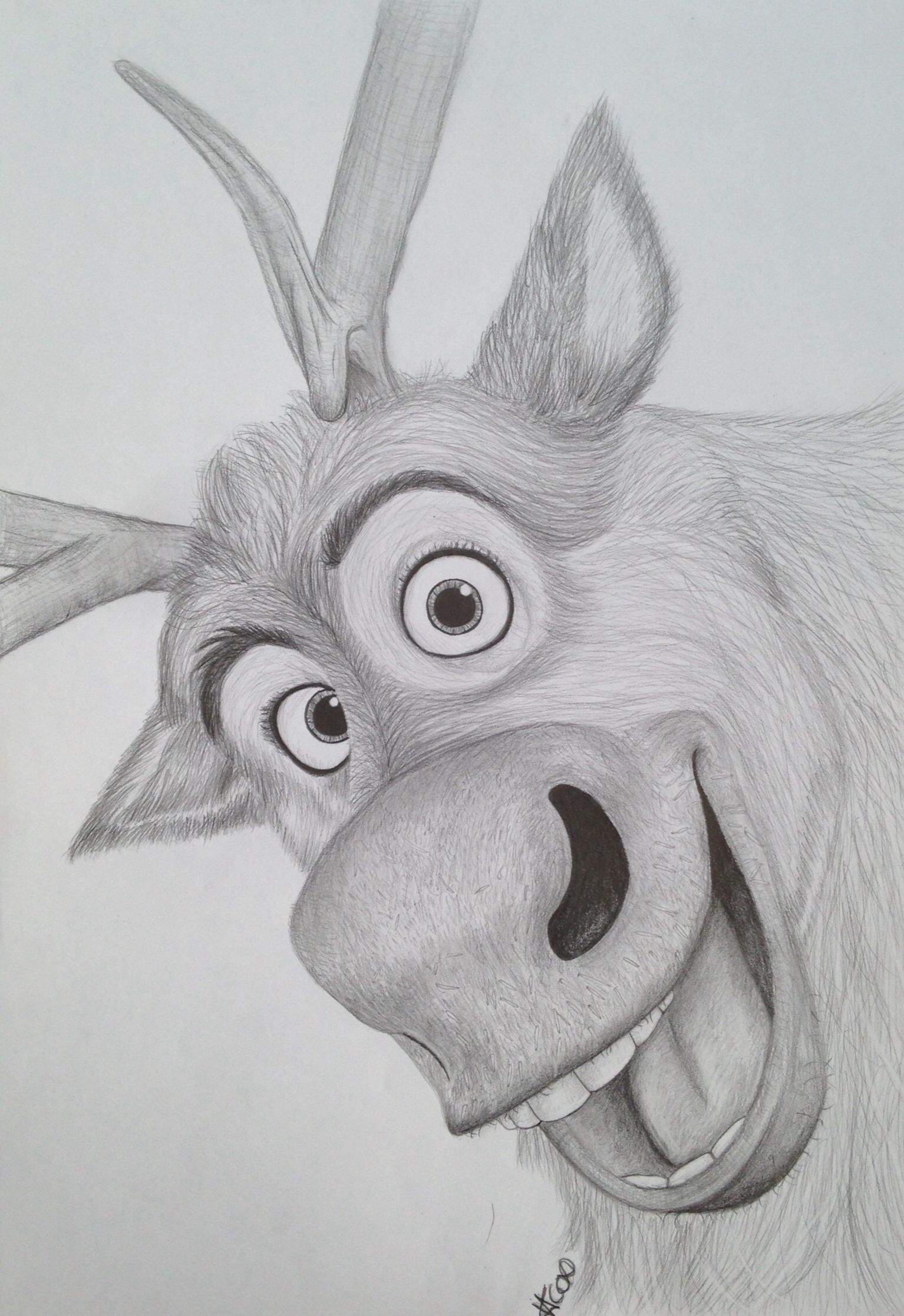 Reindeer Sven Frozen Drawing Image