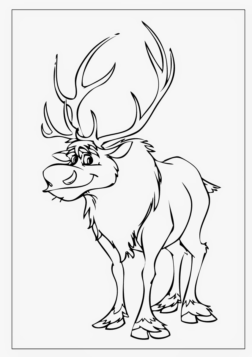 Reindeer Sven Frozen Drawing Picture