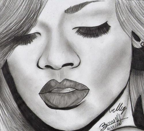 Rihanna Art Drawing