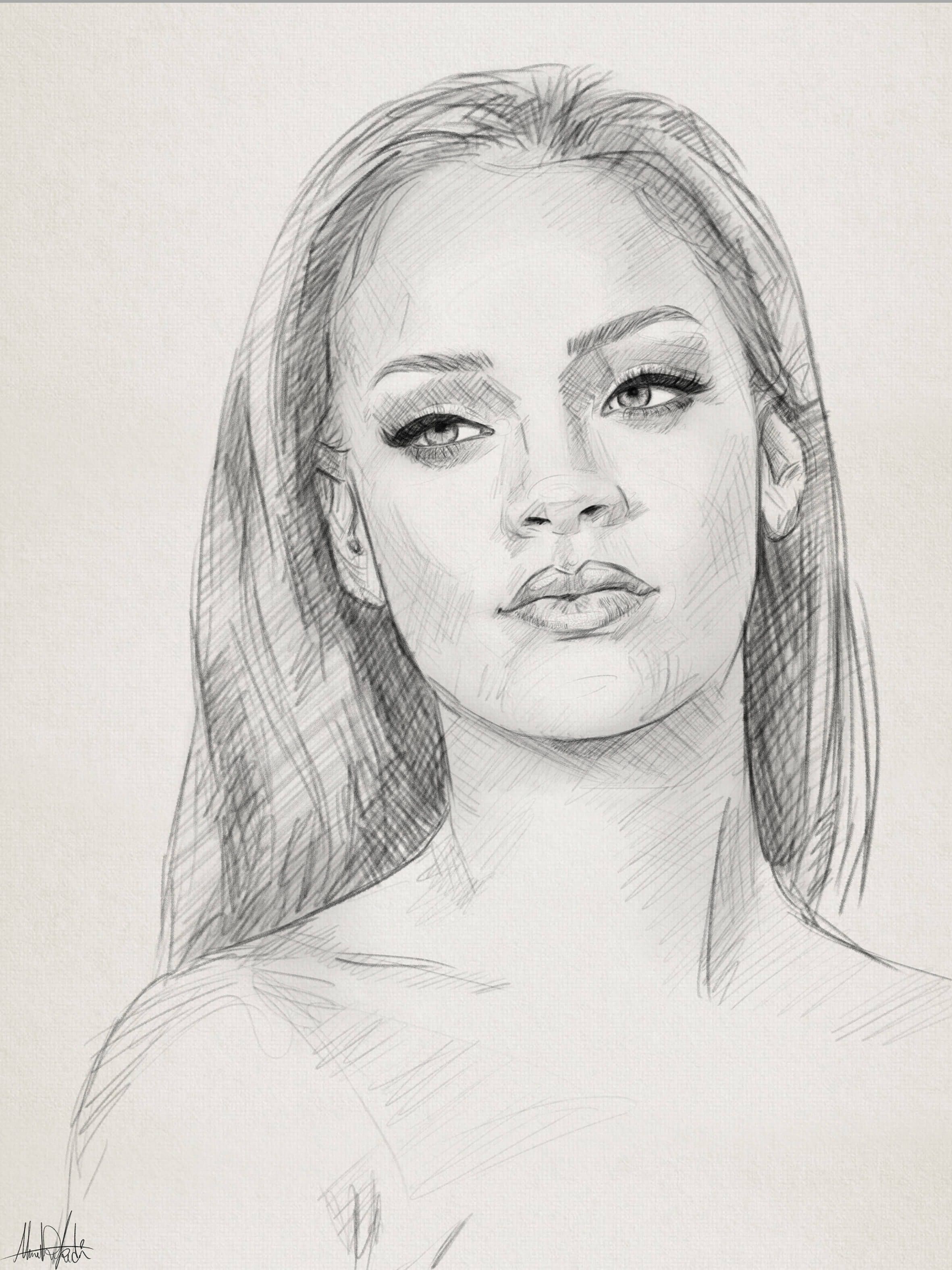 Rihanna Drawing Amazing