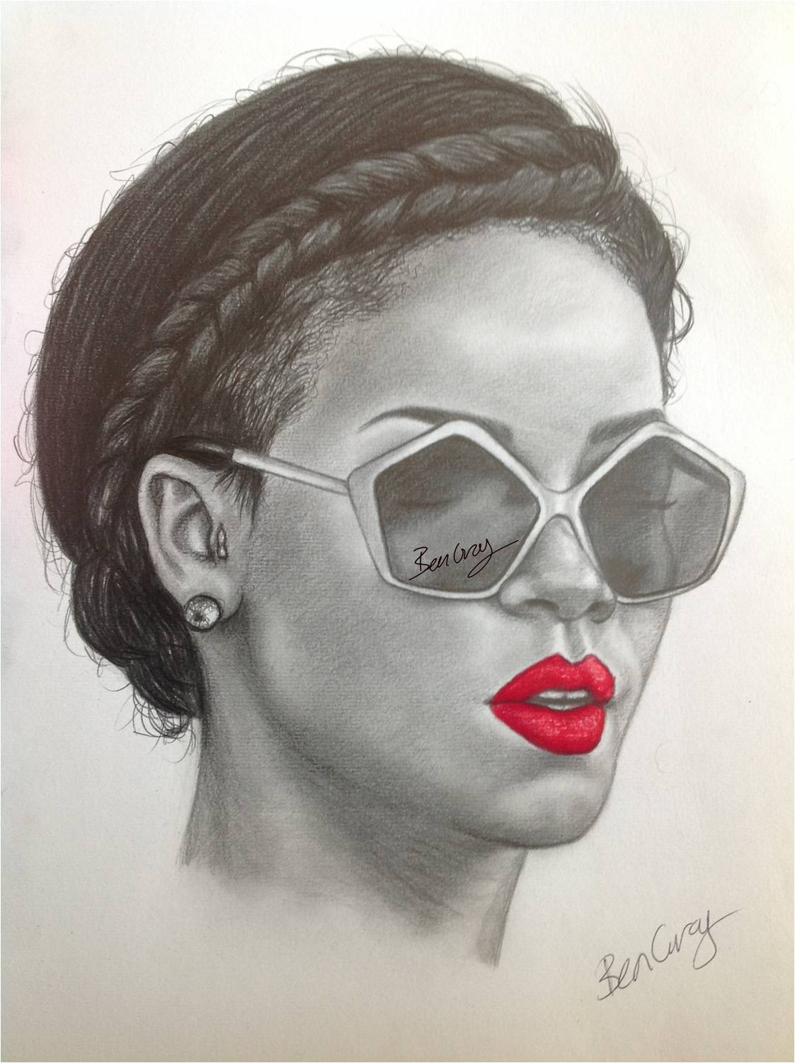Rihanna Drawing Creative Art