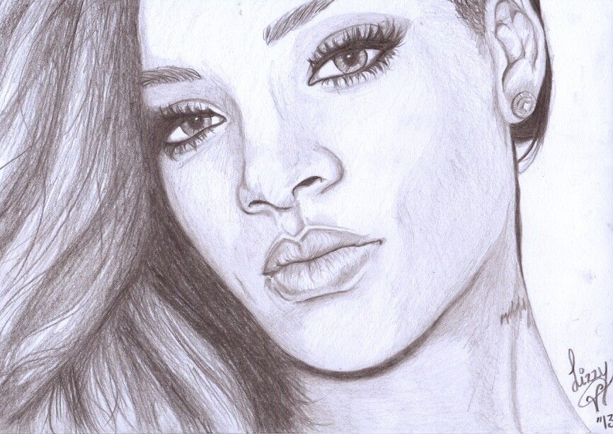 Rihanna Drawing Image