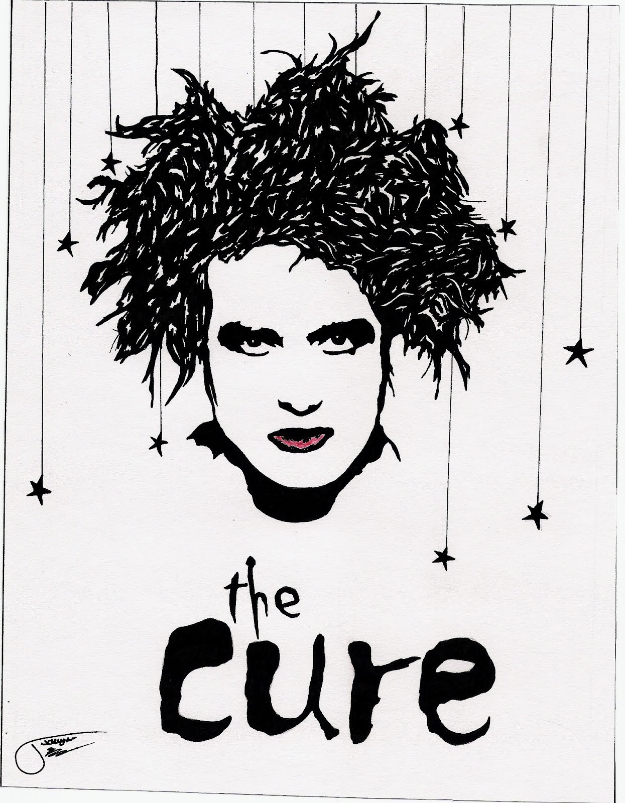 Robert Smith Drawing Pictures
