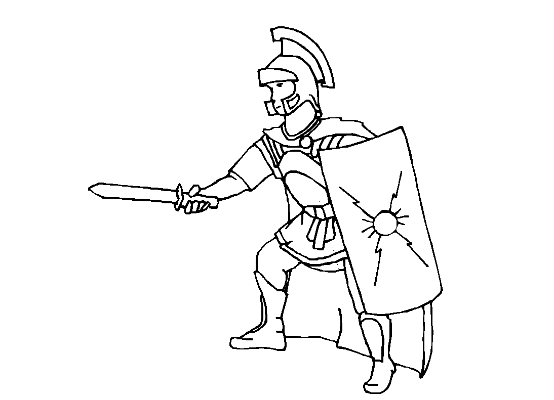Roman Soldier Drawing Beautiful Art