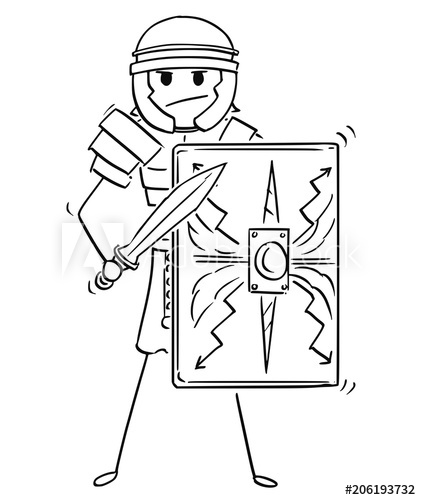 Roman Soldier Drawing Photo