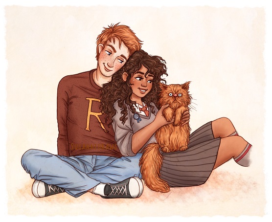 Ron And Hermione Drawing Picture