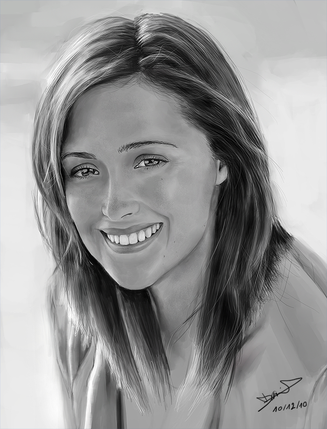 Rose Byrne Drawing Realistic